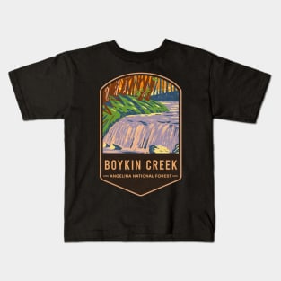 Boykin Creek Angelina National Forest Kids T-Shirt
